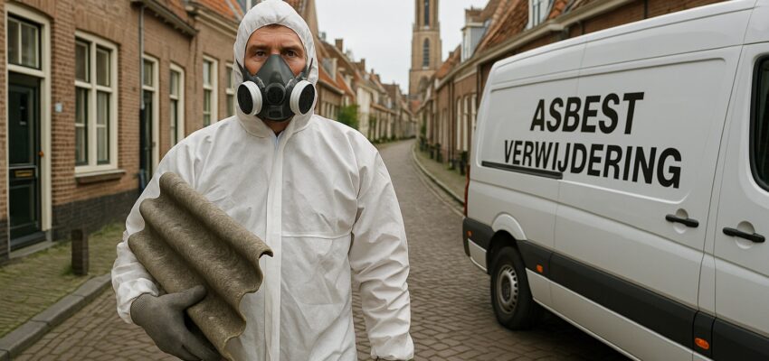Asbest verwijderen amersfoort met toren op achtergrond